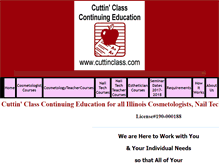 Tablet Screenshot of cuttinclass.com